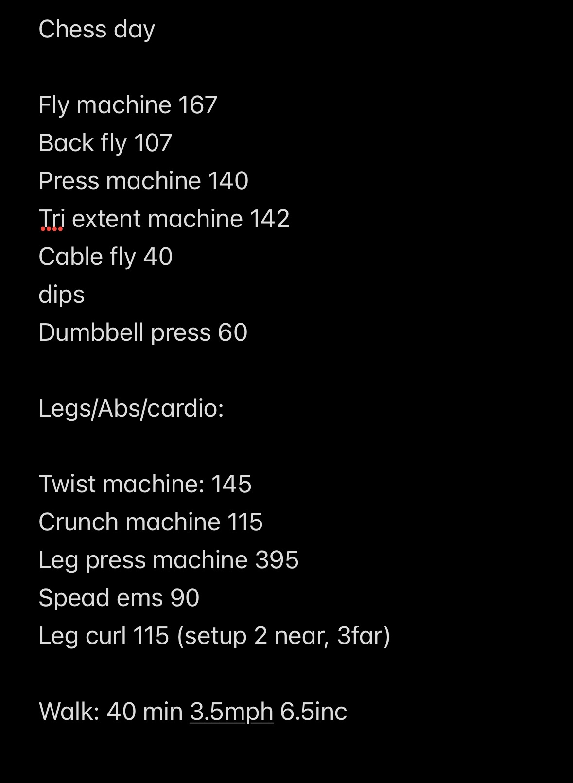 image of gym notes 2